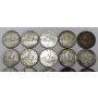 20x 1951 Canada silver dollars 