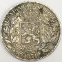 Belgium 1874 5 Francs silver coin original EF45