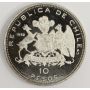 1968 Chile 10 Pesos silver coin Choice cameo Proof PRF66