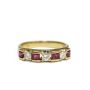 18 Karat Yellow Gold Ladies Ruby and Diamond Ring