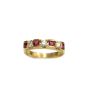 18 Karat Yellow Gold Ladies Ruby and Diamond Ring