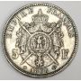 1868 France 5 Francs silver coin  VF35
