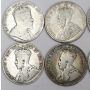 10x Canada 50 cents 1910 11 12 13 14 16 17 18 19 & 1931