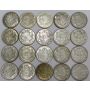 20x Canada 50 cents 1940-1951 all nice VF to AU grades