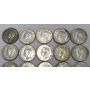 20x Canada 50 cents 1940-1951 all nice VF to AU grades