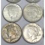 20x Morgan & Peace silver dollars 20 coins EF to AU