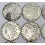 Morgan silver dollar roll 20 coins all dated 1921 