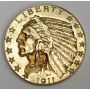  1911 $5 Indian half eagle gold coin nice original EF45