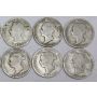 10x Canada Queen Victoria silver 25 cents 