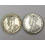 2x 1936 Canada 25 cents both VF