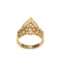 18K rose gold 1.20cts Diamond ring V shape 
