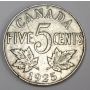 1925 Canada 5 cents F12