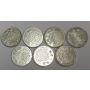 7x Saudi Arabia Riyal silver coins 1935 47 1950  