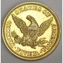 1847 $5 Liberty head gold half eagle coin AU50