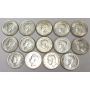 14x different dates Canada George VI 25 cents 1937-1952