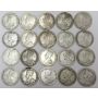 20x Canada 25 cents 1913- 1936 G4-VG10