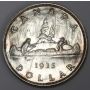 1935 Canada silver dollar  choice AU58