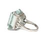 61.38 ct Intense greenish blue Aquamarine and white gold Diamond ring 