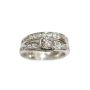 14 Karat White gold Diamond Engagemint Ring and Wedding band 