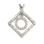 14 Karat white gold and  0.62 TCW  Diamond Necklace 