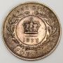 1896 Newfoundland large cent AU55