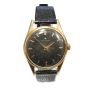 Zenith wrist watch circa 1960 cal-120  18J black tropicalized dial 