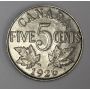 1926 far 6 Canada 5 cents VF30
