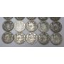 20x Canada semi key 50 cents silver coins 