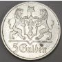 1923 Danzig 5 Gulden EF45