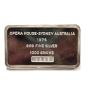 .999 1000 grains silver bar Opera House Sydney s#43 Jacques Cartier Mint 1974