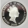 2008 St Helena & Ascension £5 coin .925 silver RAF SPITFIRE 