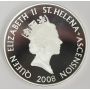 2008 St Helena & Ascension £5 coin .925 silver RAF SE5A