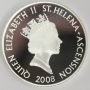 2008 St Helena & Ascension £5 coin .925 silver Lancaster 