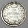 1870 Canada 10 cents reverse long bottom left bow ribbon 