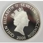 2008 St Helena & Ascension £5 coin .925 silver RAF VULCAN 
