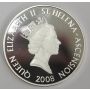 2008 St Helena & Ascension £5 coin .925 RAF LORD CHESHIRE 