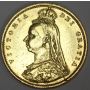 1891 Great Britain Gold half Sovereign coin 