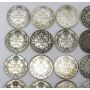 50x Canada 10 cent silver coins King George V 1911-1936 