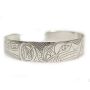 Northwest Coast carved silver bracelet EAGLE signed ND 