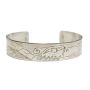 Northwest Coast carved silver bracelet SUN & THUNDERBIRD 