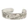 Northwest Coast silver carved bracelet Dennis Matilpi 