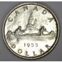 1955 Canada No Die Break Arnprior Silver Dollar AU50