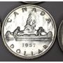 6x Canada silver dollars 1st Queen Elizabeth young head 