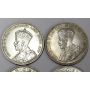 1935 1936 1937 and 1939 Canada silver dollars 