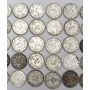 50x Canada 5 cent silver coins 23X 1902  and  27X 1902LH 