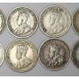 1911-1920 Canada 5 cent silver date set 10-coins one of each date