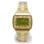 Seiko M158-5009 GMT World Time Pan Am Watch Quartz LC Gold Filled Japan 1977