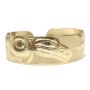 Northwest Coast 14K solid gold bracelet RAVEN & SUN 