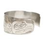 Northwest Coast sterling silver bracelet signed SPLIT EAGLE  