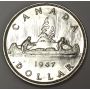 1947 blunt 7 Canada silver dollar EF45